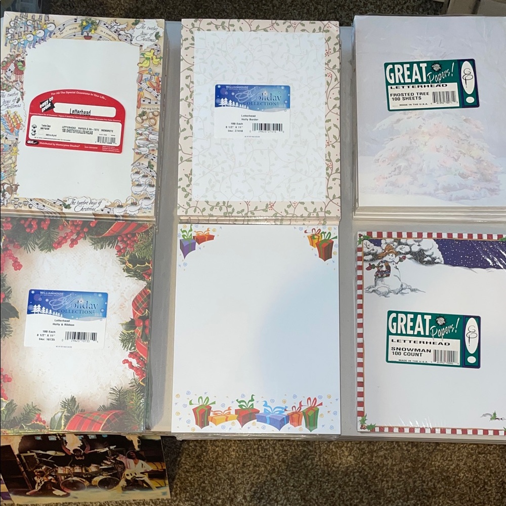 ***FREE PACK WITH PURCHASE*** Christmas Holiday Themed Letterhead Paper